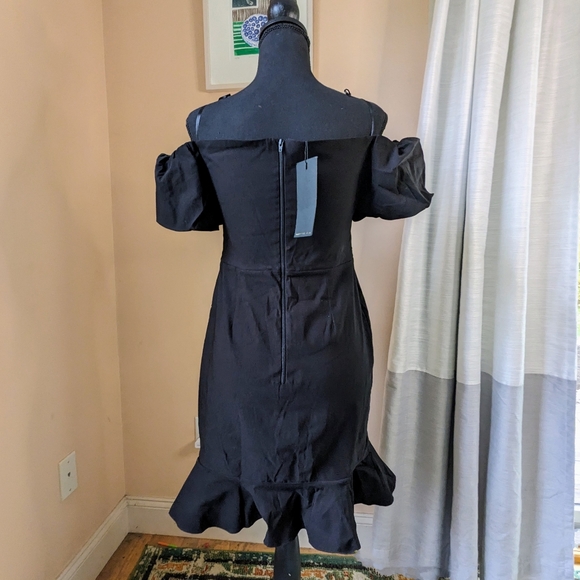 Vesper black wiggle dress - Picture 6 of 8